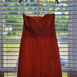 David's Bridal Bridesmaid Strapless dress